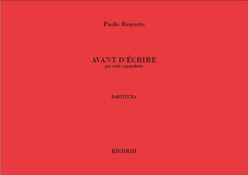 Avant D'Ecrire